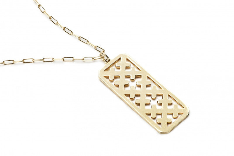 Crosses Dog Tag, Large