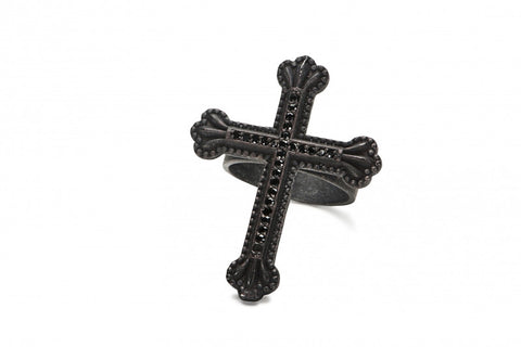 Crown the Cross Ring with Diamonds